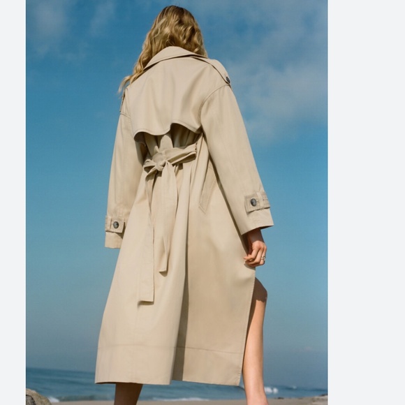 Banana Republic oversized long trench coat - Picture 1 of 15